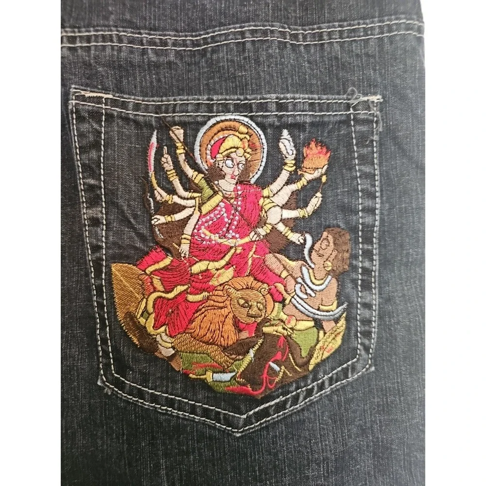 True Religion-Durga-Billy 38 Hindu goddess durga Shorts.